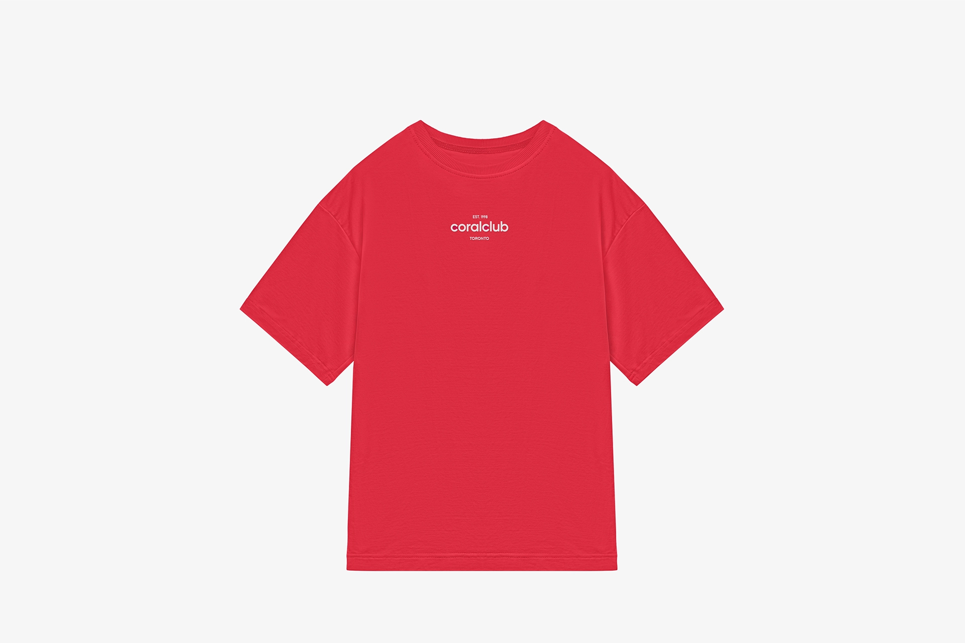 Oversized T-shirt, coral